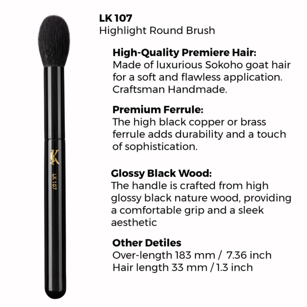 LK 107 Makeup brushes Highlight Round Brush