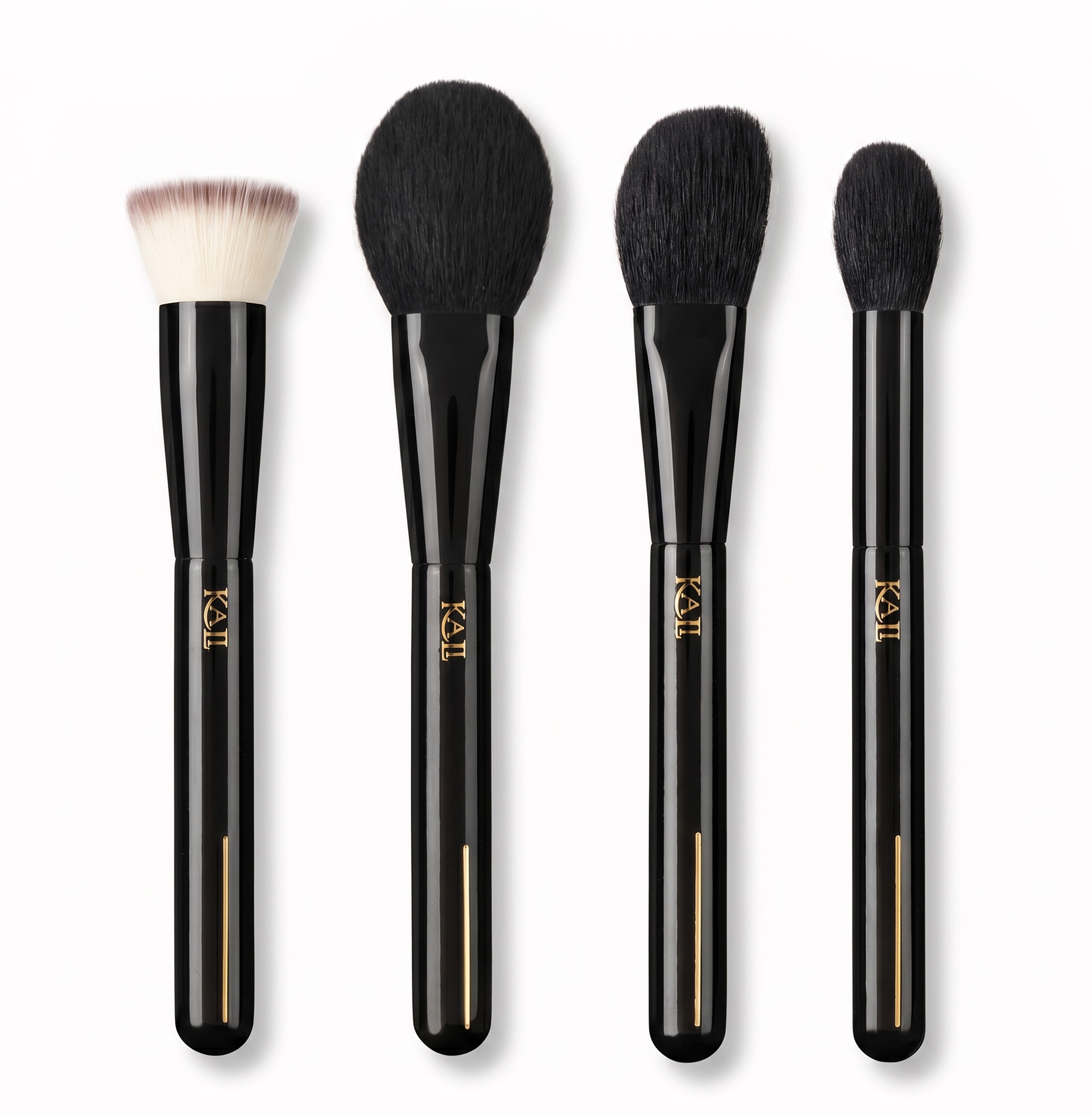 Kali Los Angeles Complete Makeup Brush Set — 4 Piece Handcrafted Luxury Collection